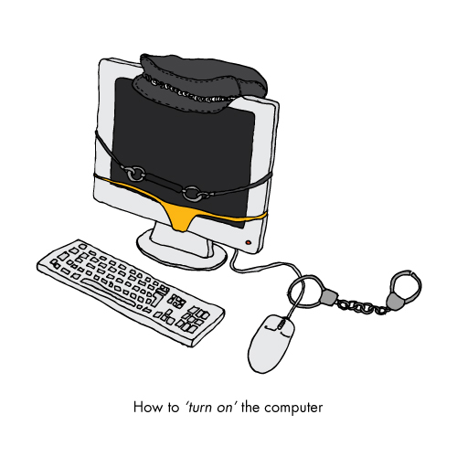 How to turn on the computer